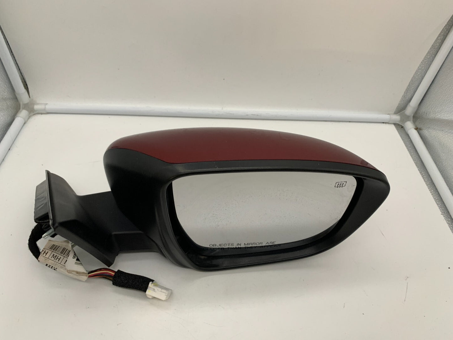2017-2020 Nissan Rogue Passenger Side View Power Door Mirror Red OEM A03B42001