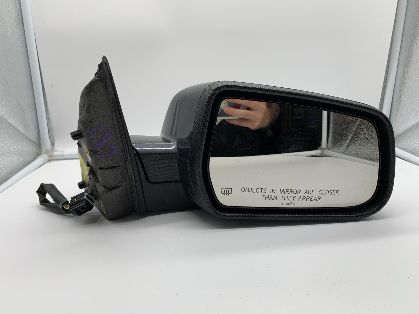 2010-2011 GMC Terrain Passenger View Power Door Mirror Gray OEM B04B42003