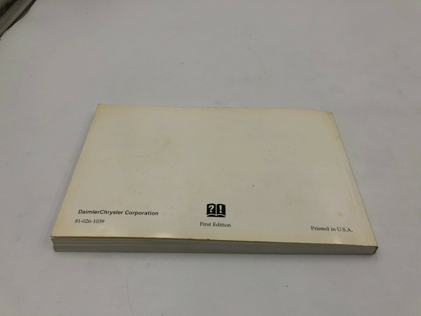 2001 Dodge Neon Owners Manual Set with Case OEM C03B67011