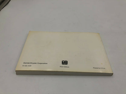 2001 Dodge Neon Owners Manual Set with Case OEM C03B67011