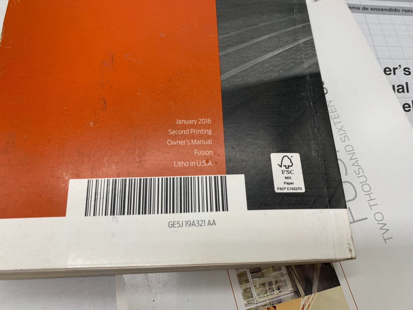 2016 Ford Fusion Owners Manual Set with Case OEM D01B37014