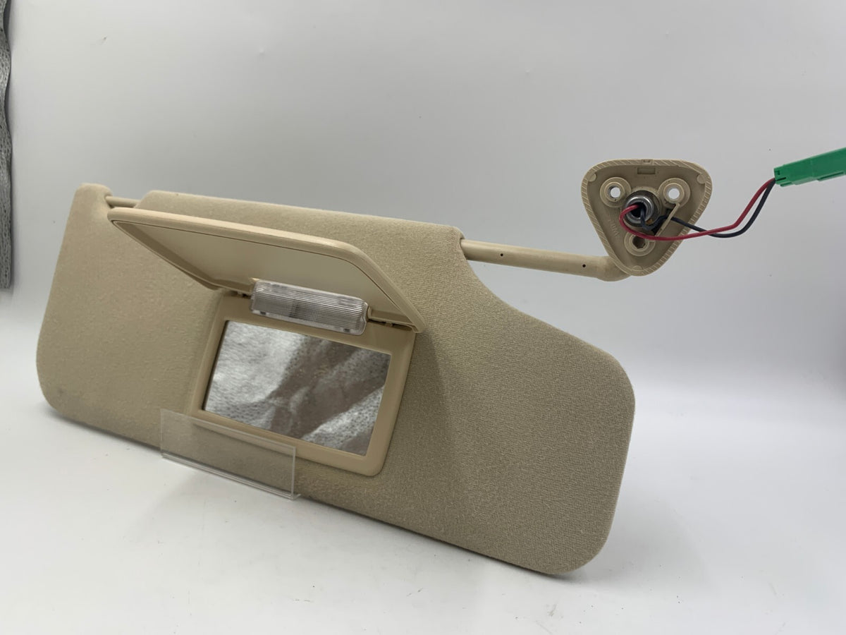 2008-2009 Ford Taurus X Passenger Sun Visor Sunvisor Beige Illuminated D01B52066