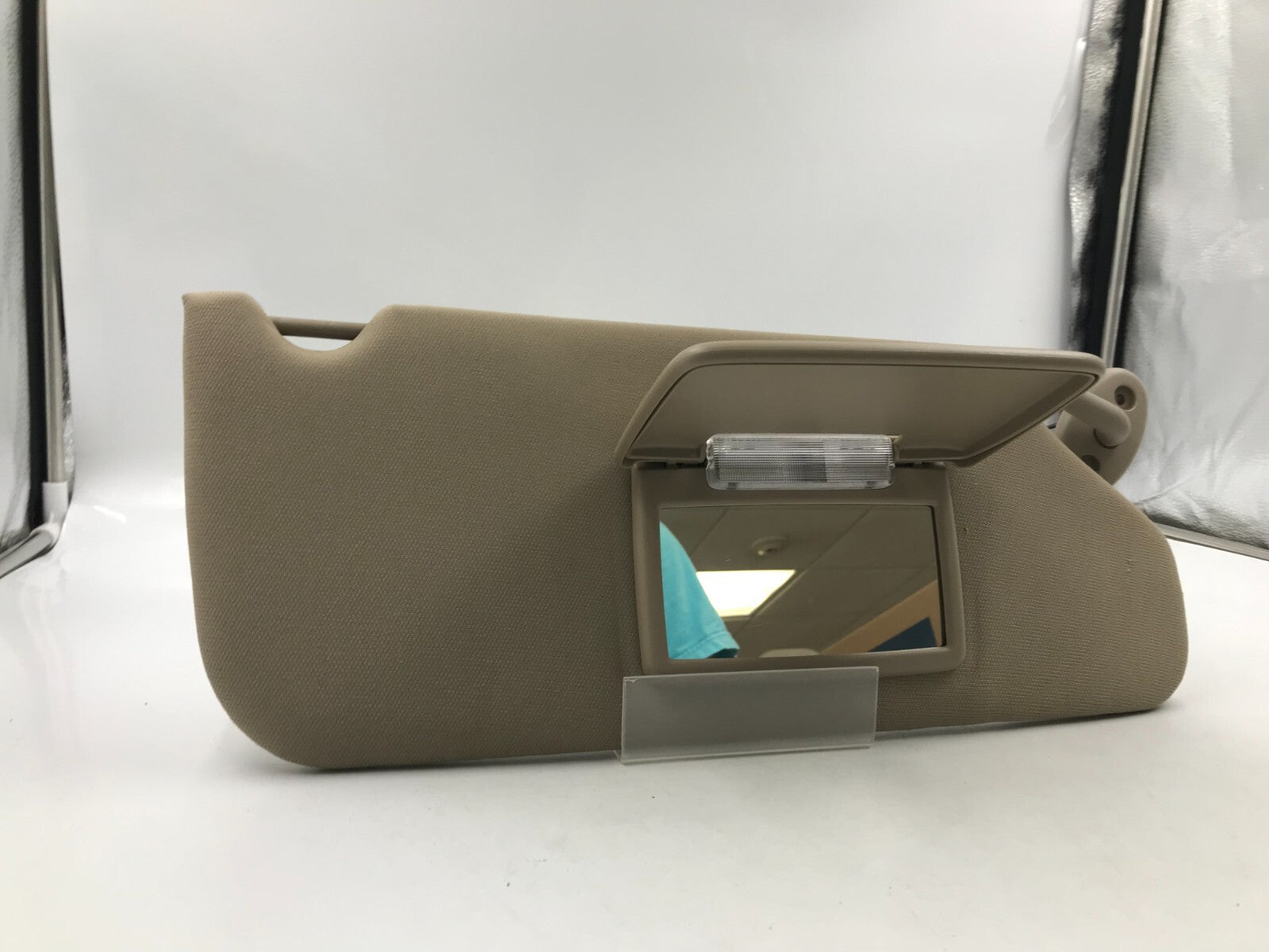 2011-2014 Chrysler 200 Sedan Passenger Sun Visor Illuminated Beige OE E01B56062