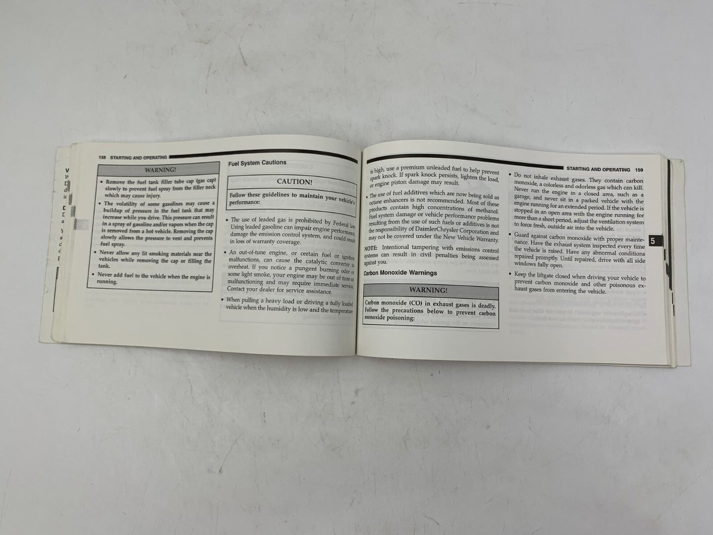 2002 Dodge Durango Owners Manual OEM A01B52034