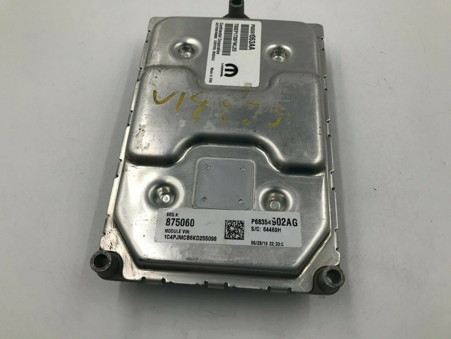 2019 Jeep Cherokee 2.4L Engine Control Module Unit ECU ECM OEM D01B01021
