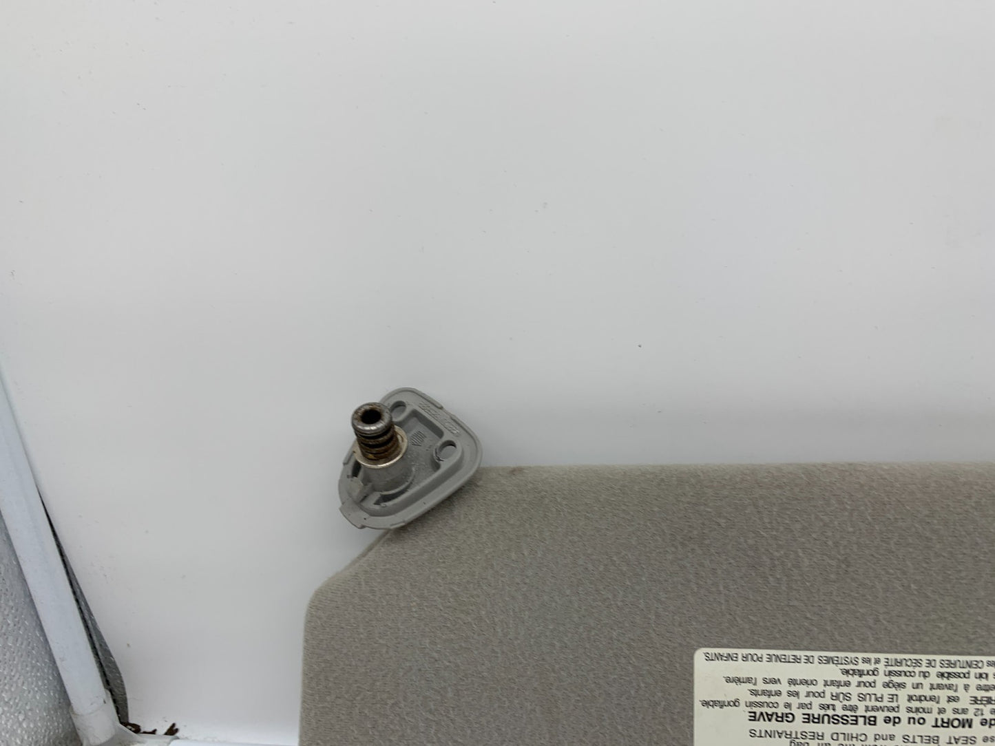 2002-2004 Toyota Camry Passenger Sun Visor Gray OEM