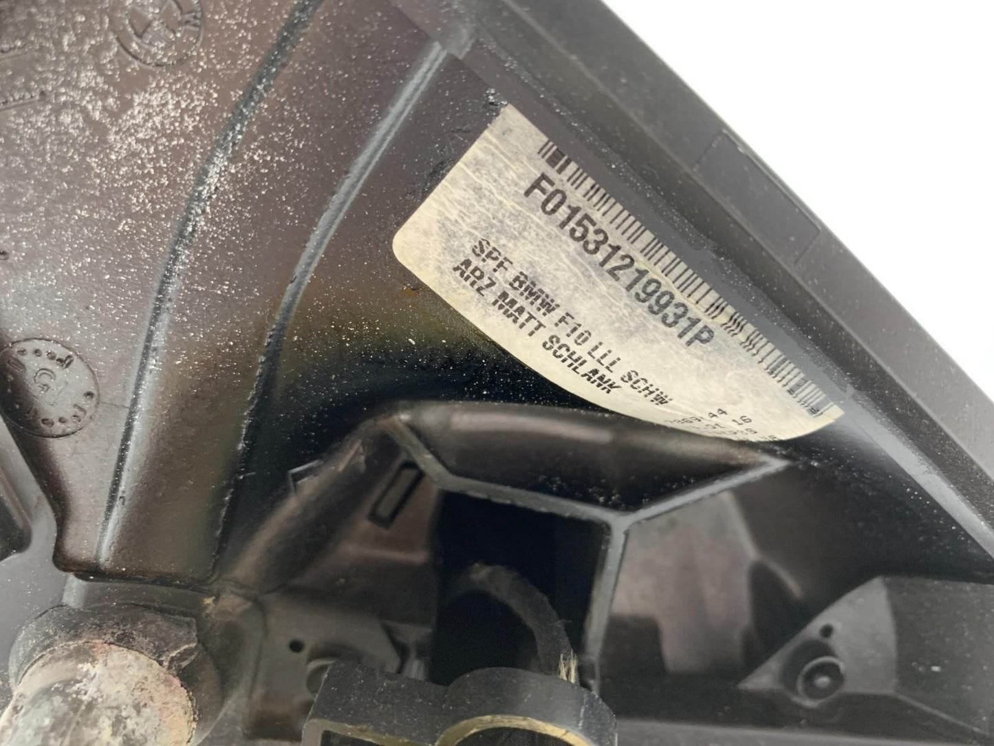 2014-2016 BMW 535i Driver Side View Power Door Mirror Black OEM D02B42005