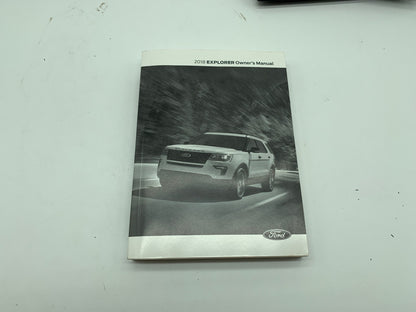 2018 Ford Explorer Owners Manual Set with Case OEM R01B30014