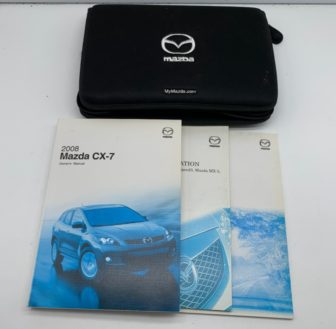 2008 Mazda CX7 CX-7 Owners Manual Set with Case OEM A02B38006