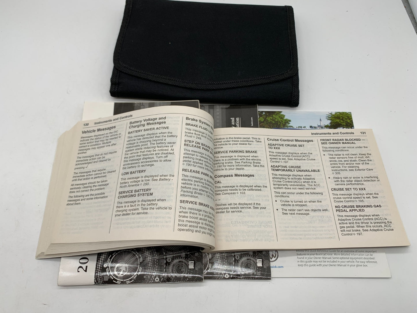 2016 Buick Lacrosse Owners Manual Set with Case OEM