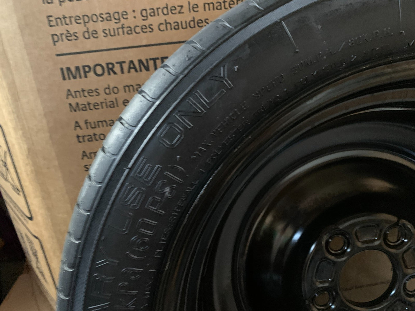 2012-2018 Ford Focus 16" Spare Tire Wheel Compact Donut T125/80R16