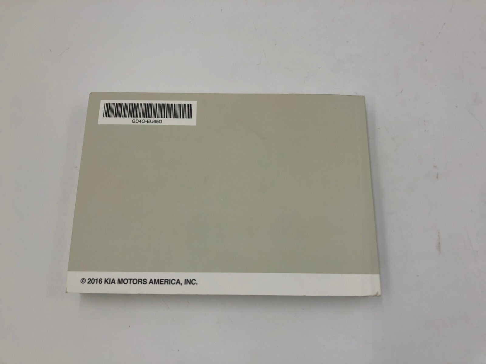 2016 Kia Optima Owners Manual OEM E01B65009