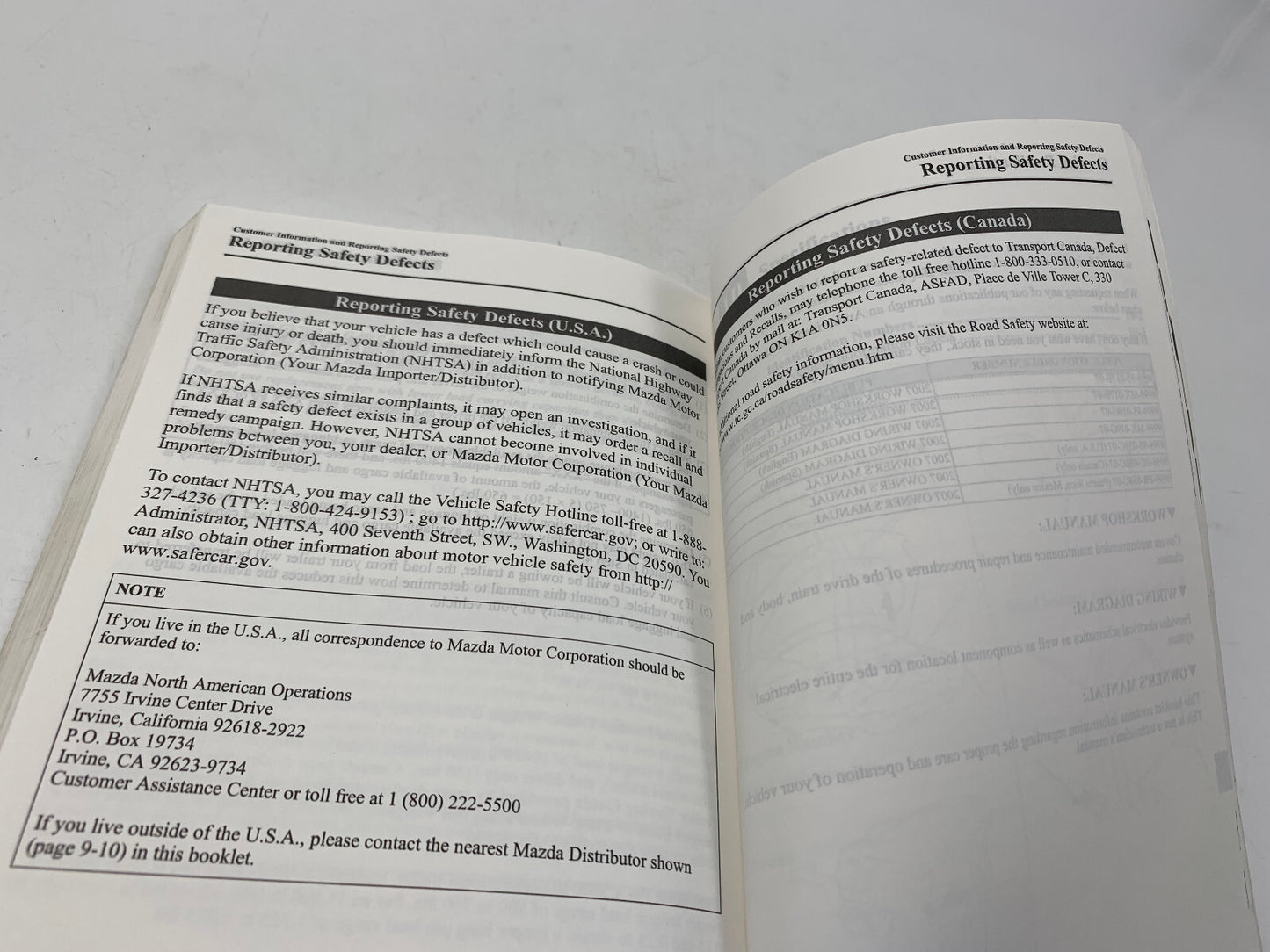 2007 Mazda 3 Owners Manual OEM C03B48015