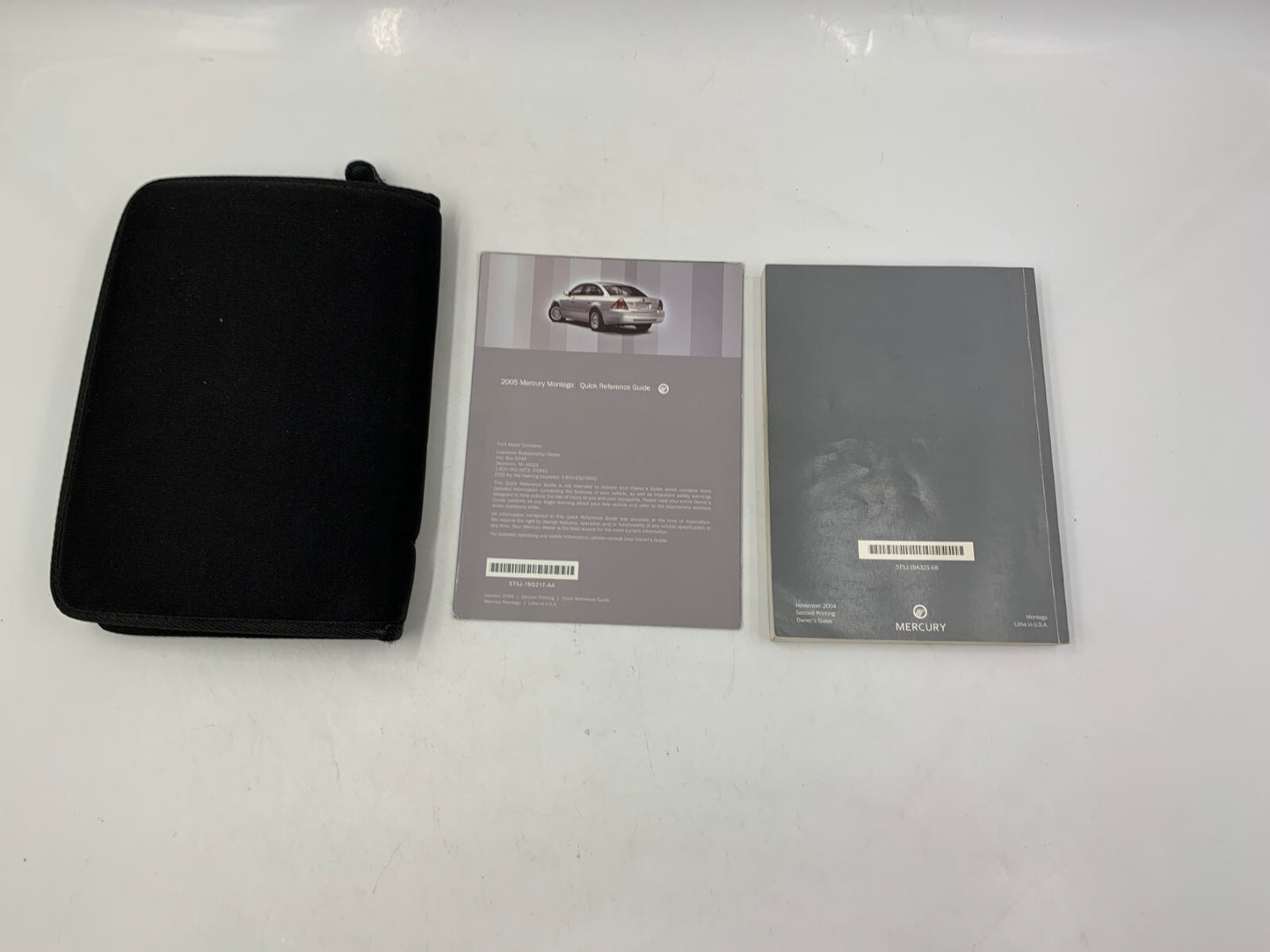 2005 Mercury Montego Owners Manual Set with Case OEM A02B36003