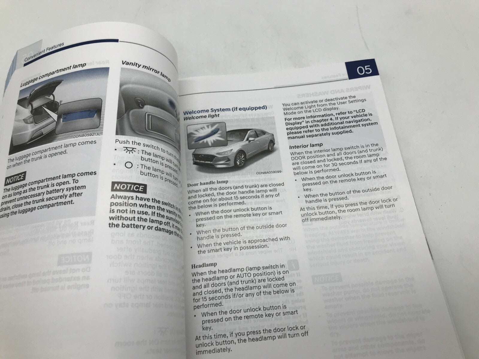 2021 Hyundai Sonata Owners Manual Set OEM E01B45064