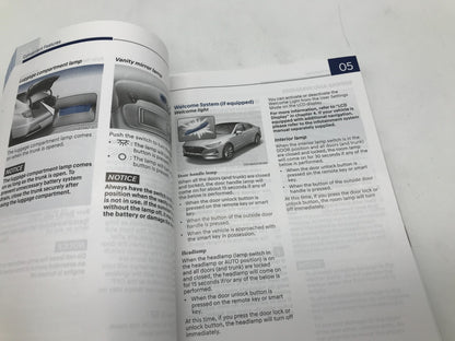2021 Hyundai Sonata Owners Manual Set OEM E01B45064