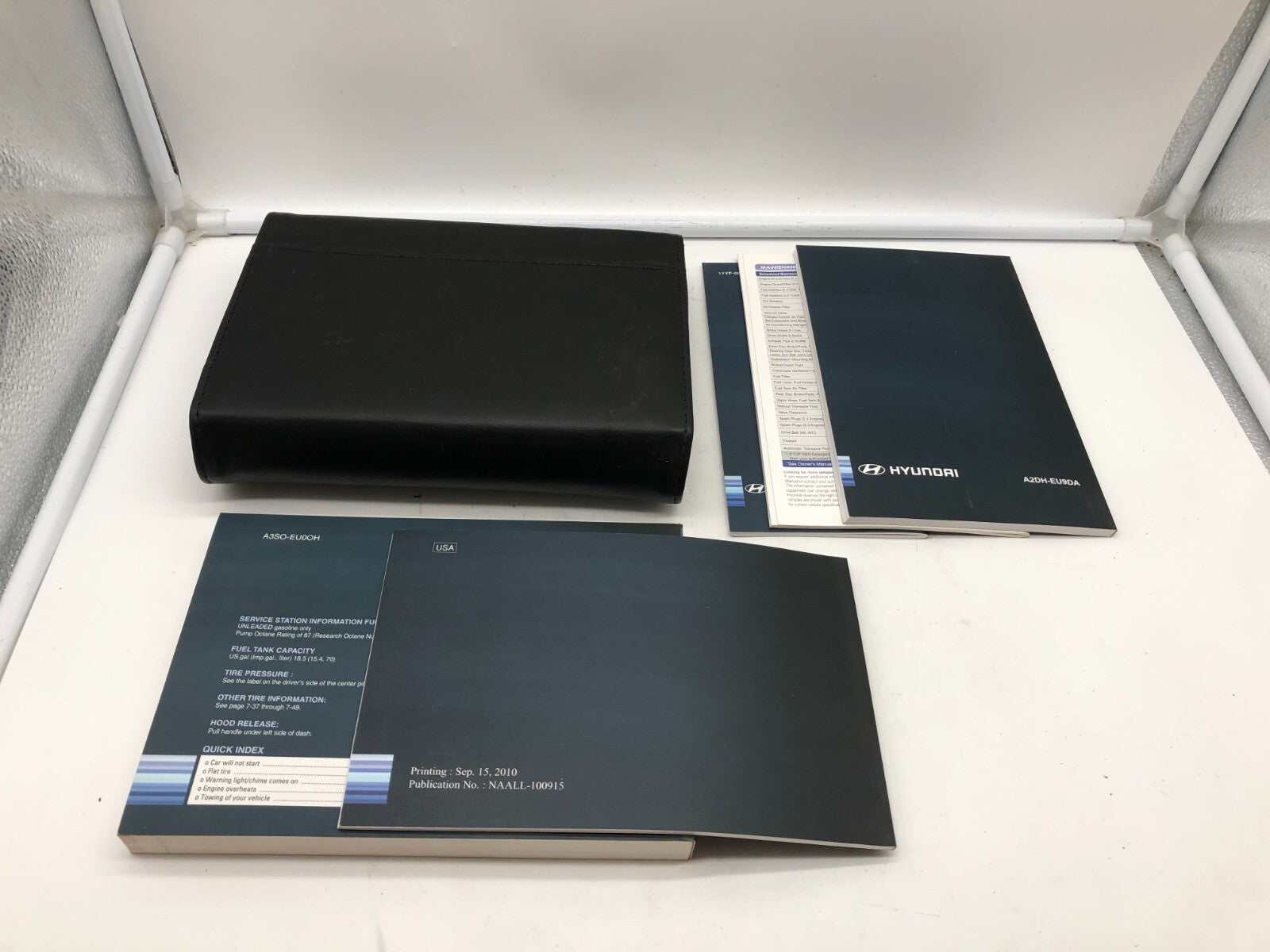 2011 Hyundai Sonata Owners Manual Set with Case OEM D04B70011