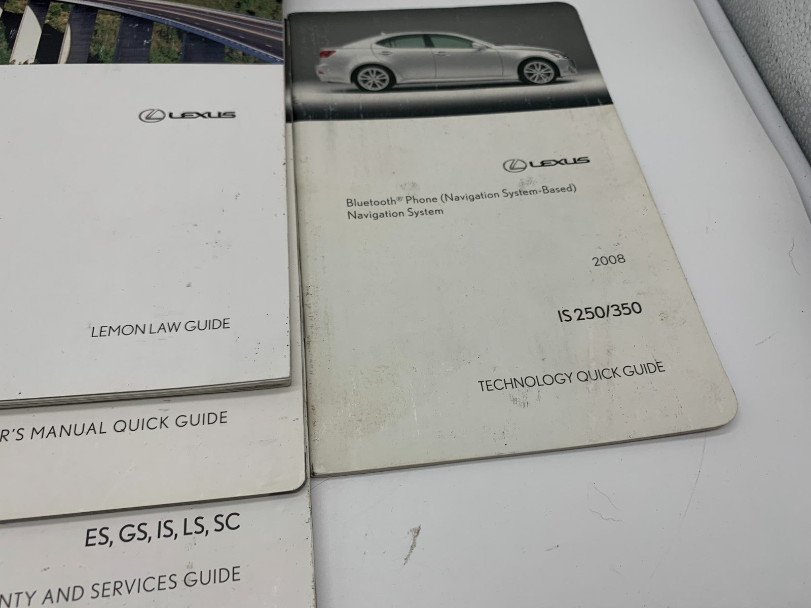 2008 Lexus IS350 IS250 Owners Manual Set with Case OEM C03B69019