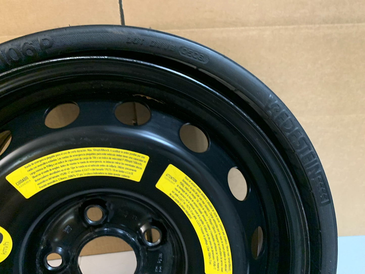 2008-2011 Porsche Cayenne 18" Spare Tire Compact Donut T195/75-18 Vredestein