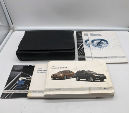 2012 Subaru Legacy Owners Manual Set with Case OEM A02B02024