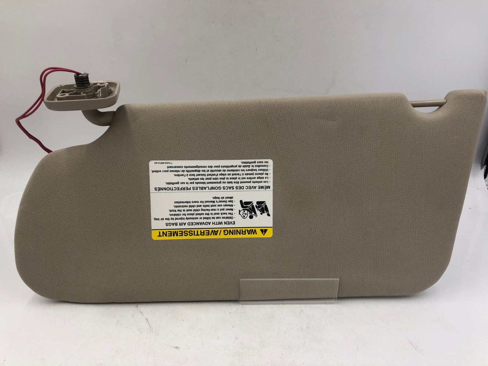 2009-2012 Ford Flex Passenger Sun Visor Gray Illuminated OEM A03B50069