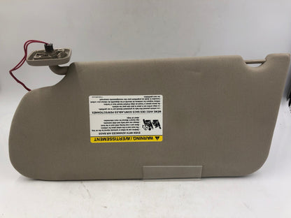 2009-2012 Ford Flex Passenger Sun Visor Gray Illuminated OEM A03B50069