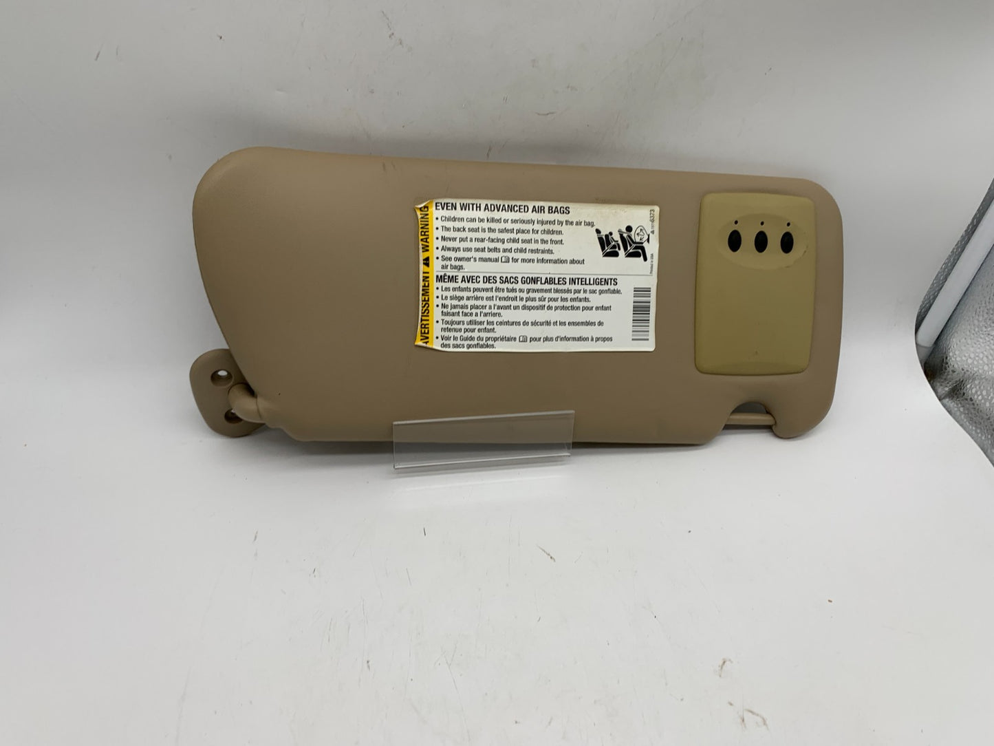 2007-2009 Cadillac SRX Driver Sun Visor Sunvisor Tan Illuminated OEM A04B42010