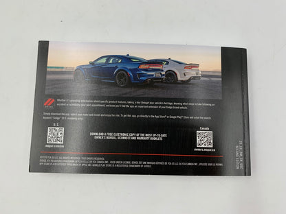 2020 Dodge Charger Owners Manual Set with Case OEM D01B23001