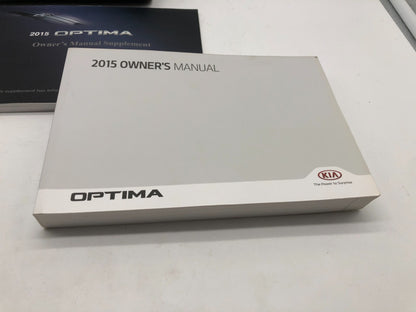 2015 Kia Optima Owners Manual Set with Case OEM D02B66013