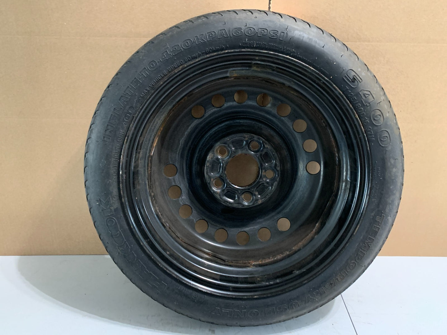 2015-2020 Hyundai Sonata 16" Spare Tire Wheel Compact Donut T125/80D16 OEM1