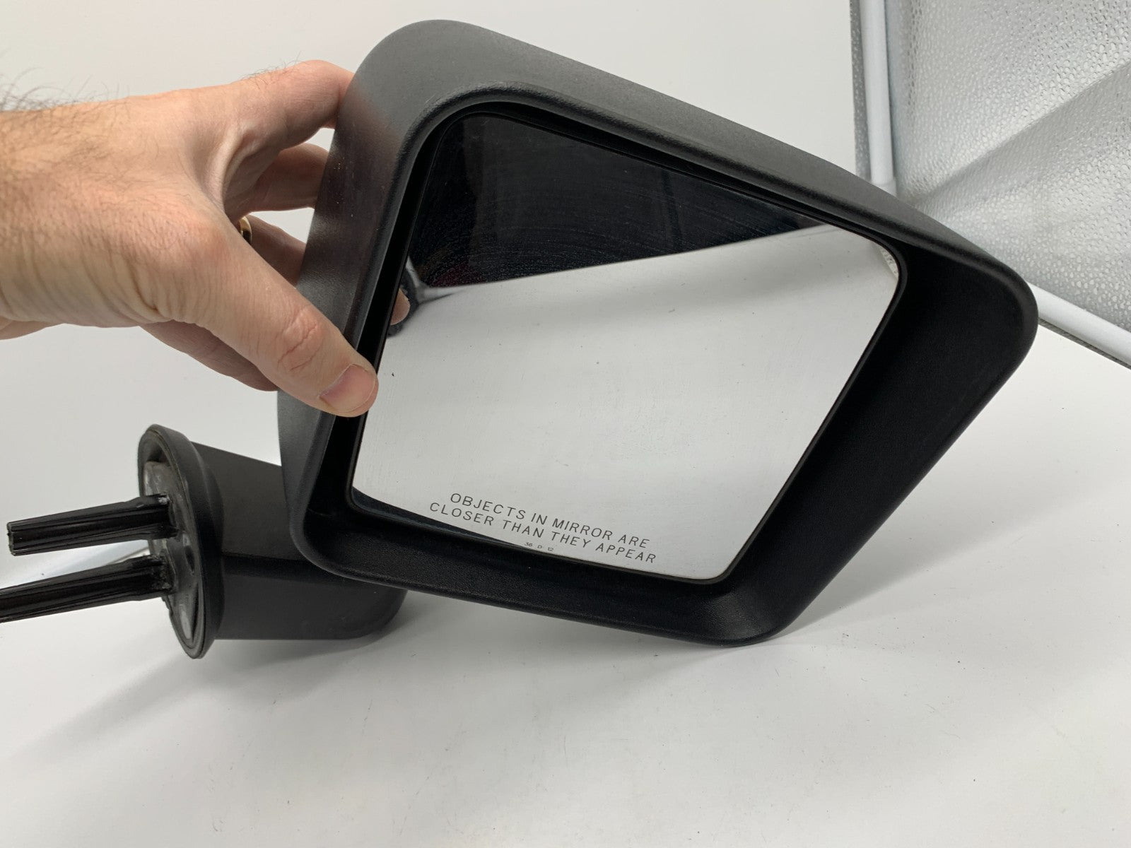 2015-2017 Jeep Wrangler Passenger Side View Manual Door Mirror Black D01B53100