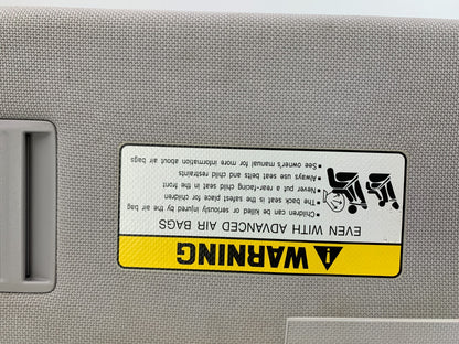2015-2019 Hyundai Sonata Driver Sun Visor Gray Illumination OEM B02B16072