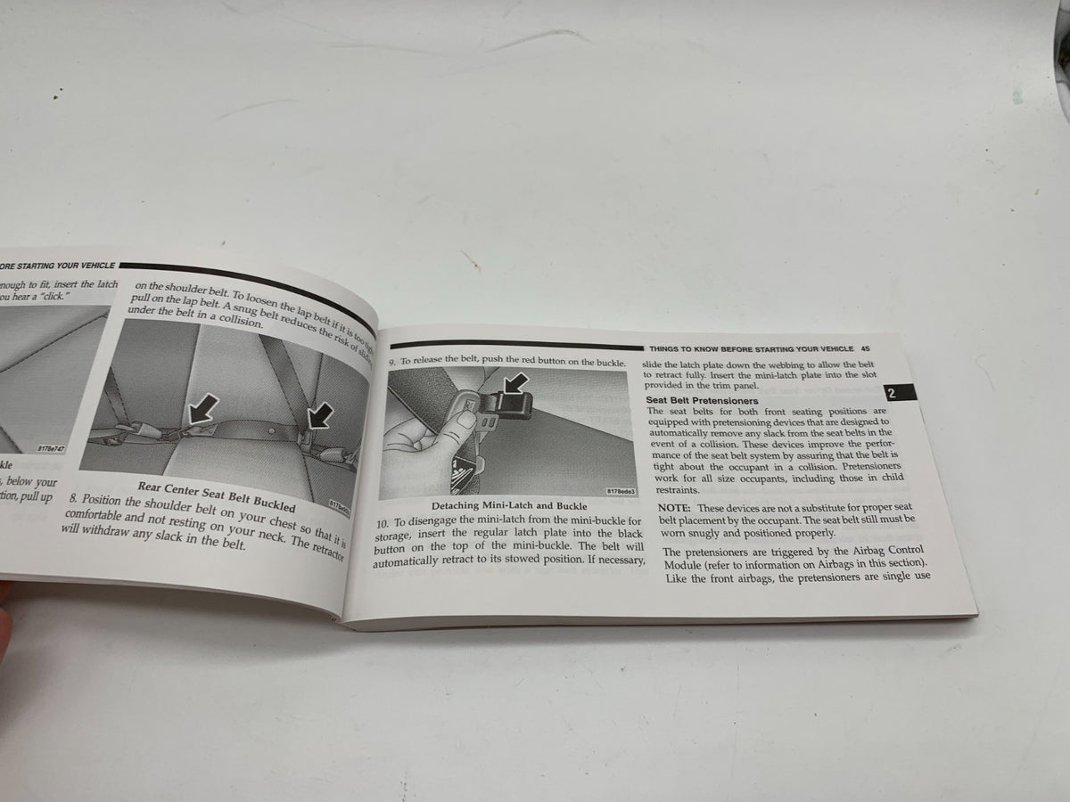 2008 Jeep Compass Owners Manual OEM B04B35018