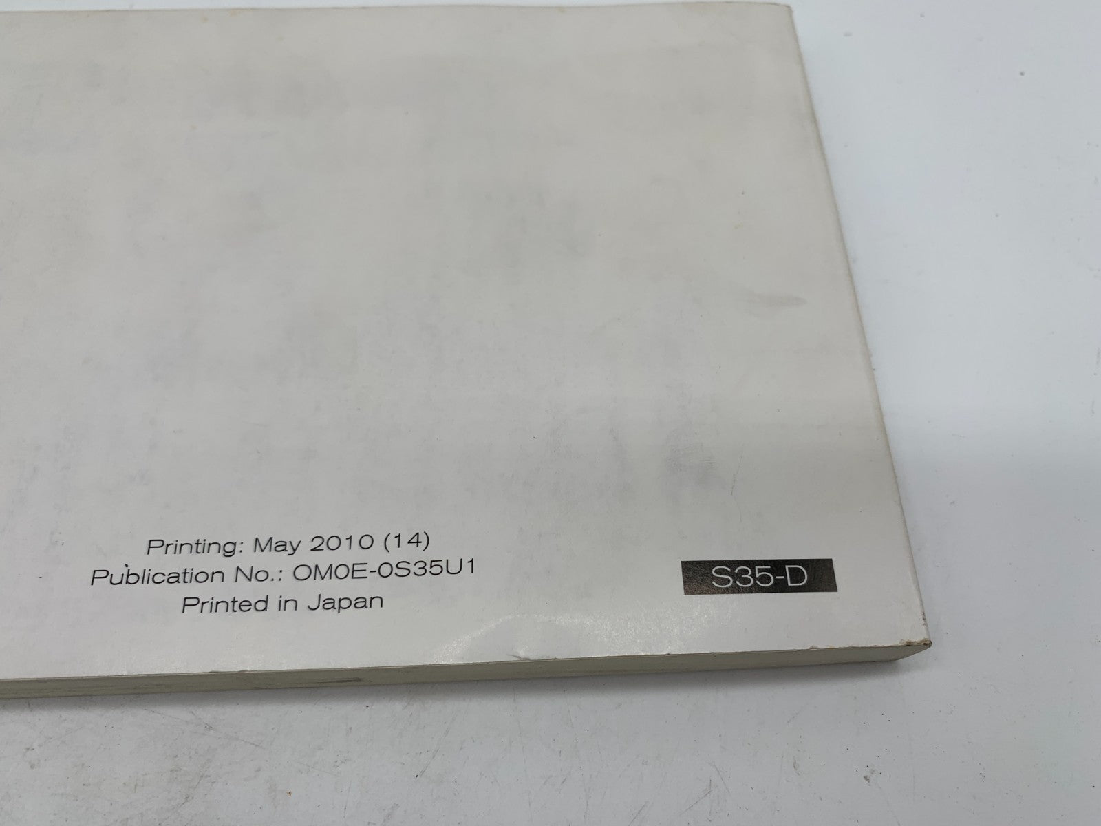 2010 Nissan Rogue Sport Owners Manual OEM