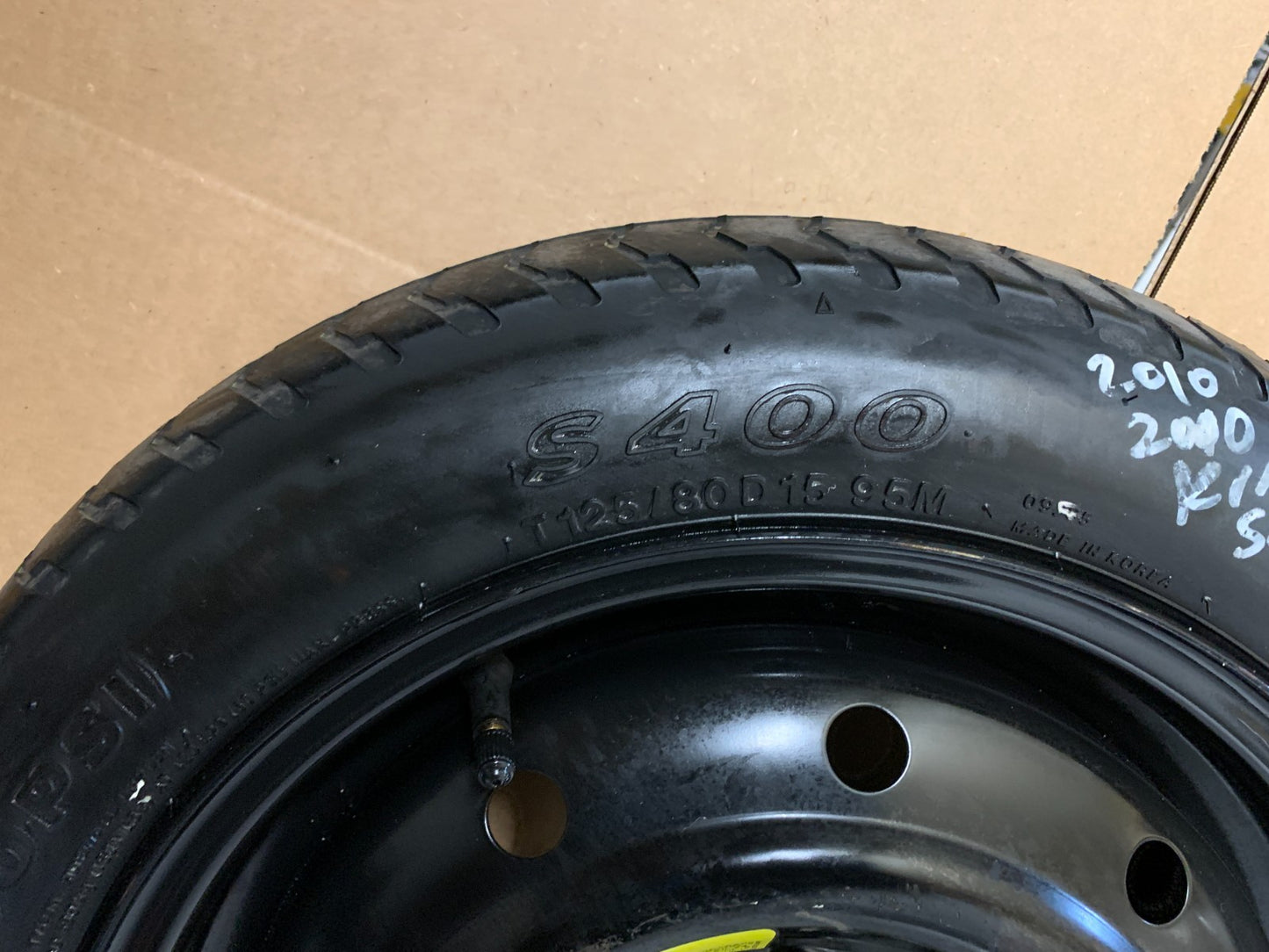 2010-2013 Kia Soul Spare Tire 15" Compact Donut T125/80D15