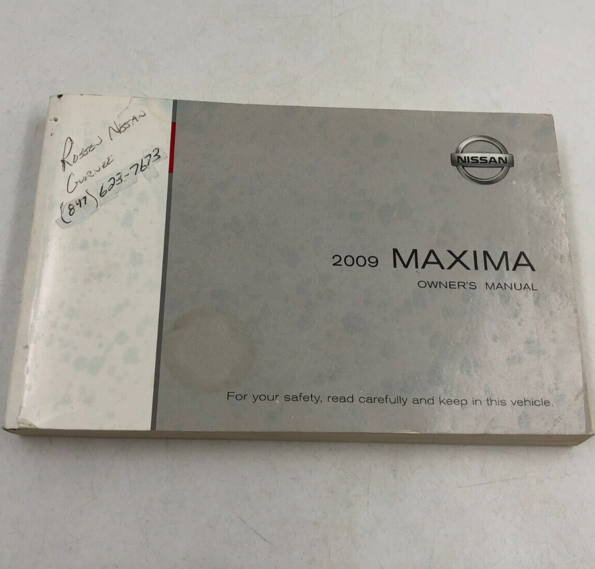 2009 Nissan Maxima Owners Manual OEM A03B18058