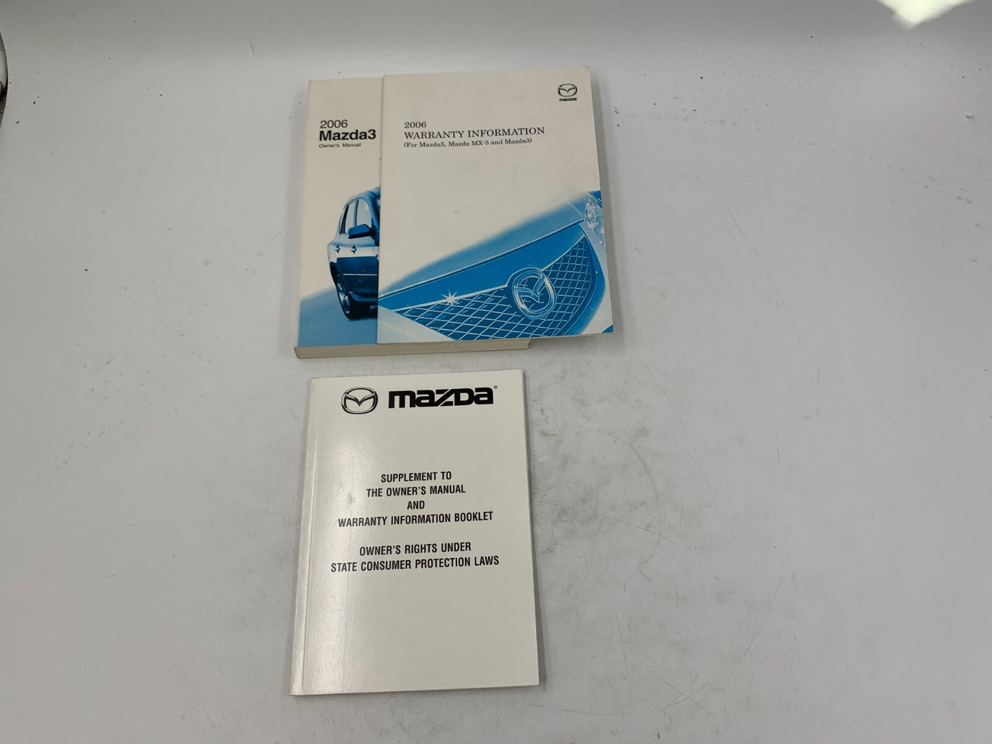 2006 Mazda 3 Owners Manual Set OEM E01B12003