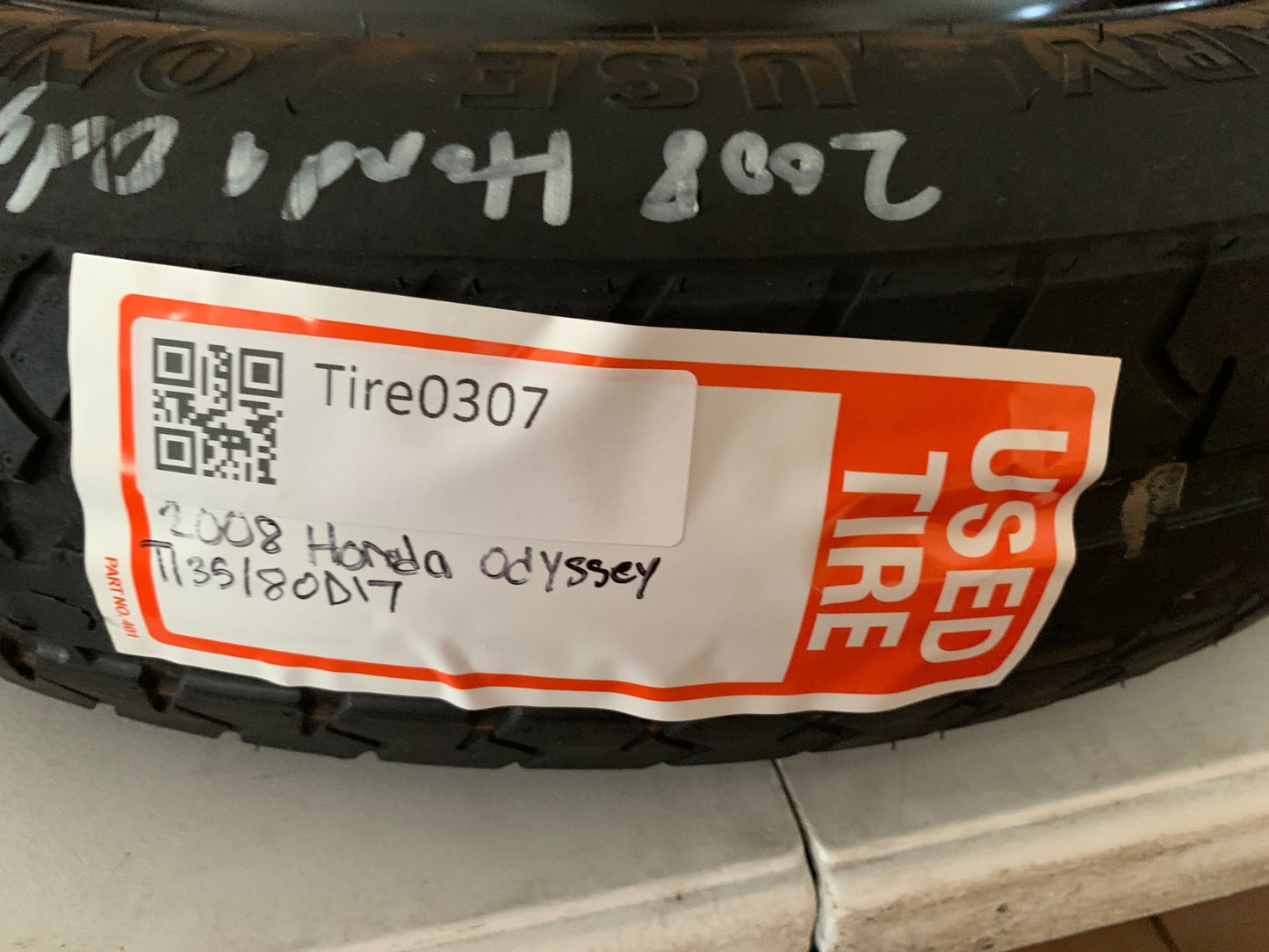 2005-2010 Honda Odyssey 17" Spare Tire Compact Donut T135/80D17 OEM Wheel