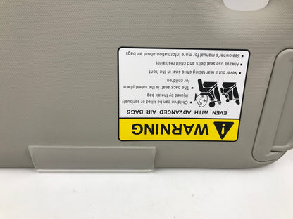 2014-2018 Mazda 3 Sedan Passenger Sun Visor Gray OEM D04B04005