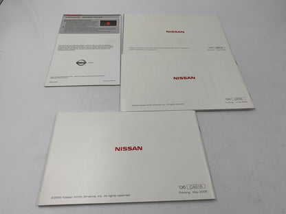 2006 Nissan Maxima Owners Manual Set with Case OEM B02B38083