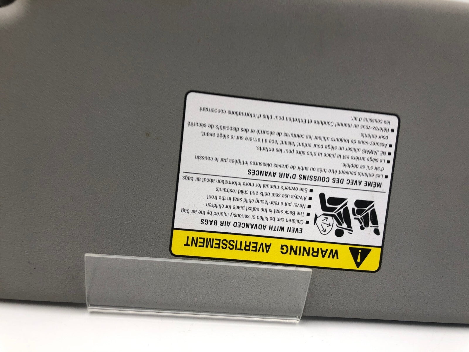 2007-2009 Mazda 3 Passenger Sun Visor Sunvisor Gray OEM C03B07080