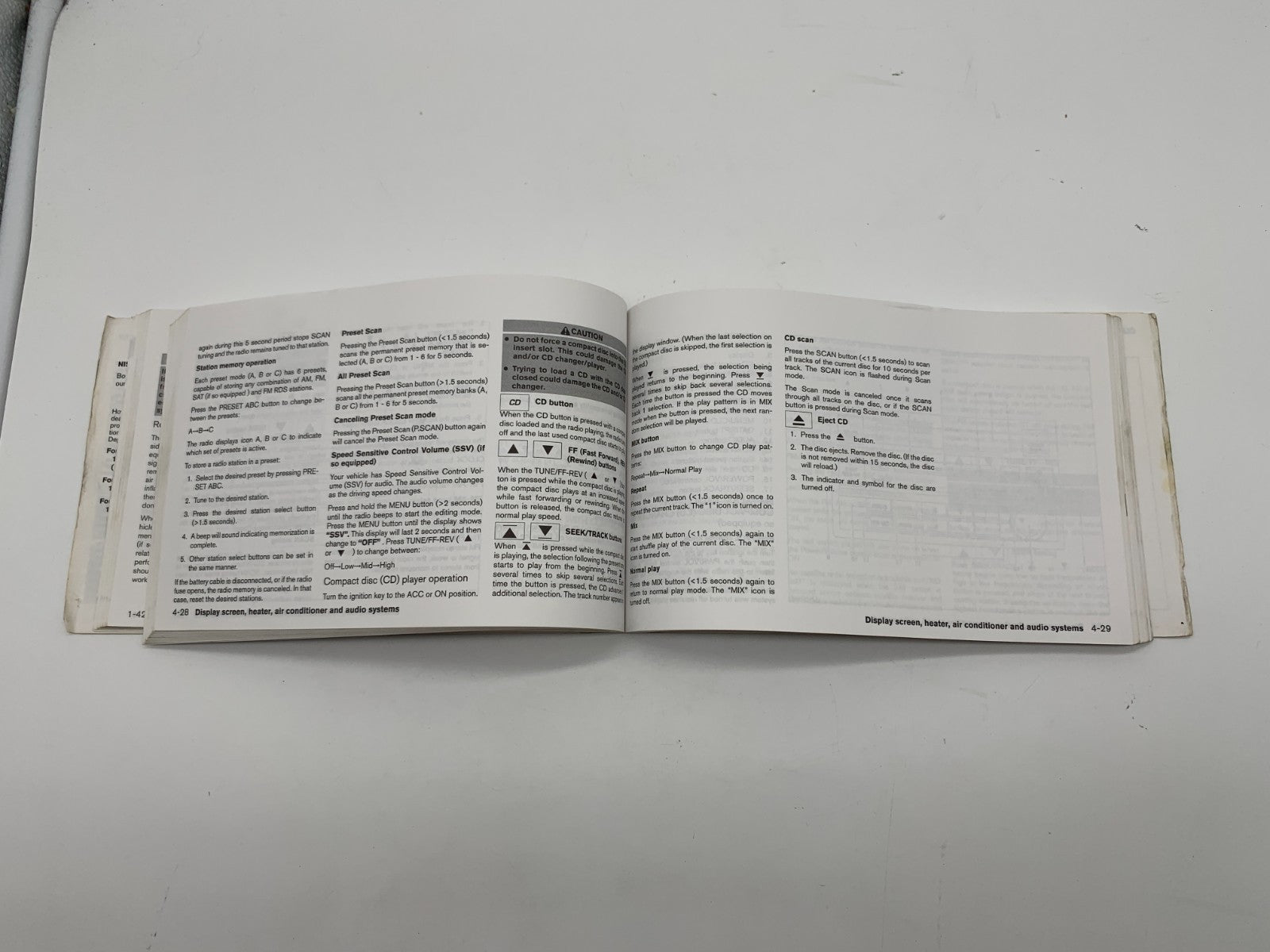 2005 Nissan Altima Owners Manual OEM