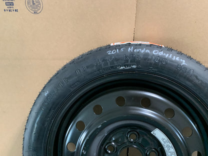 2011-2015 Honda Odyssey 17" Spare Tire Wheel Compact Donut T135/80D17 OEM
