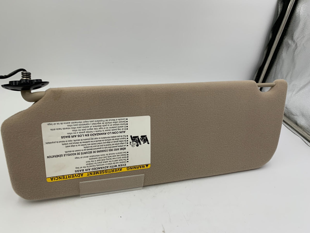 2011-2014 Toyota Sienna Passenger Sun Visor Tan Illuminated OEM C03B70006