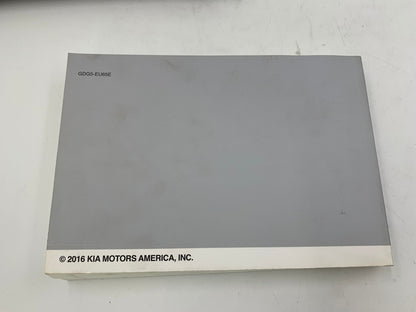 2016 Kia Optima Sedan Owners Manual with Case OEM D01B64004