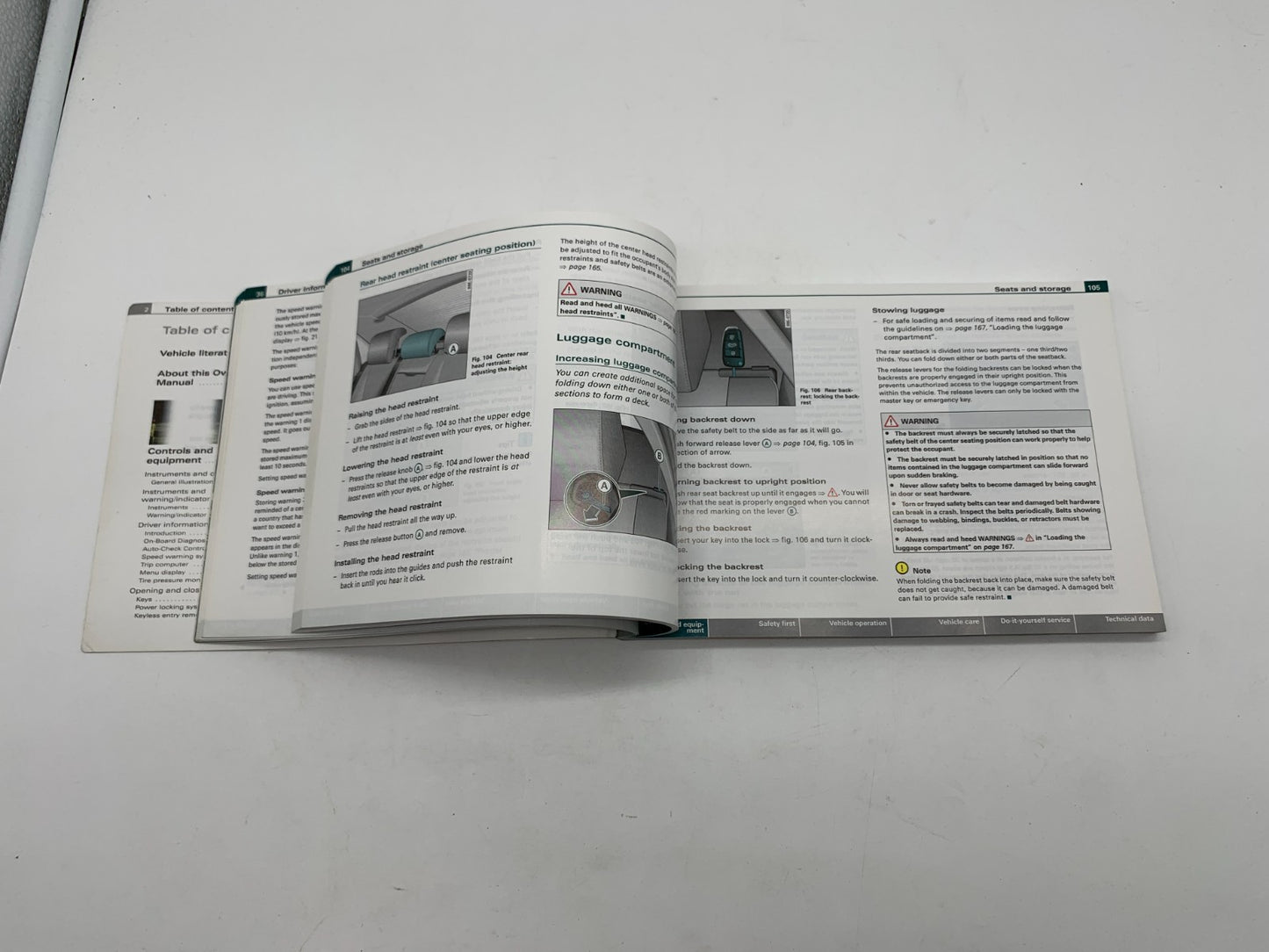 2008 Audi A4 Sedan Owners Manual OEM