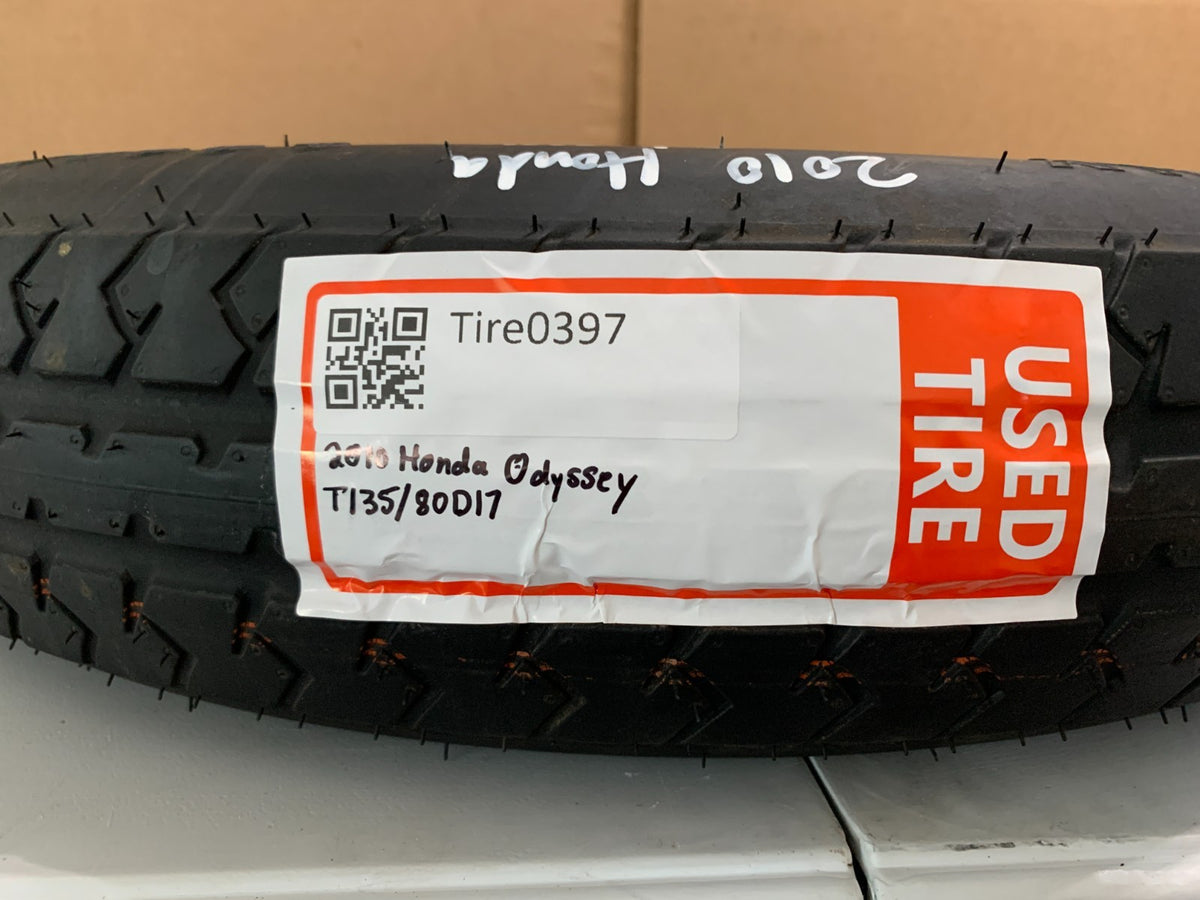 2005-2010 Honda Odyssey 17" Spare Tire Wheel Compact Donut T135/80D17 OEM
