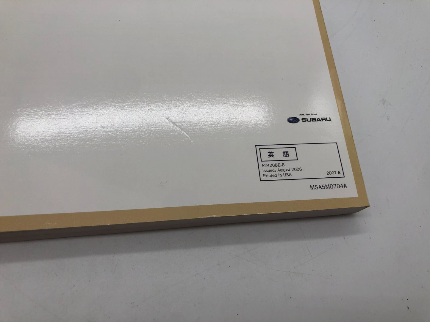 2007 Subaru Legacy Owners Manual Set with Case OEM C04B06005