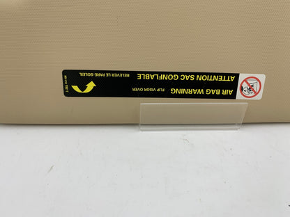 2013-2016 Audi A4 Driver Sun Visor Sunvisor Beige Illuminated OEM E02B66007