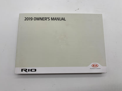 2019 Kia Rio Owners Manual Set with Case OEM C03B66020